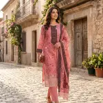 Laser Cut digital Printed Salwar Kameez Dress