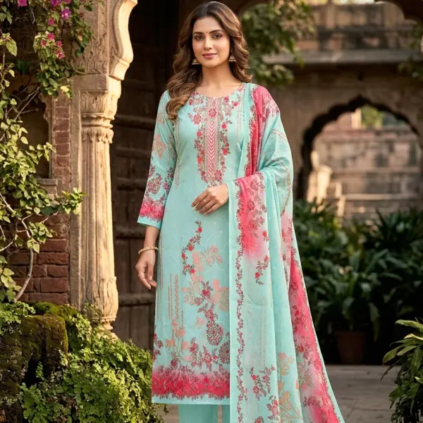 IBadat Digital Printed Dress Material Salwar Kameez