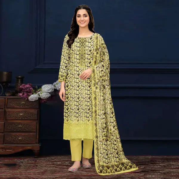 Marshaal Digital Printed Heavy Embroidery