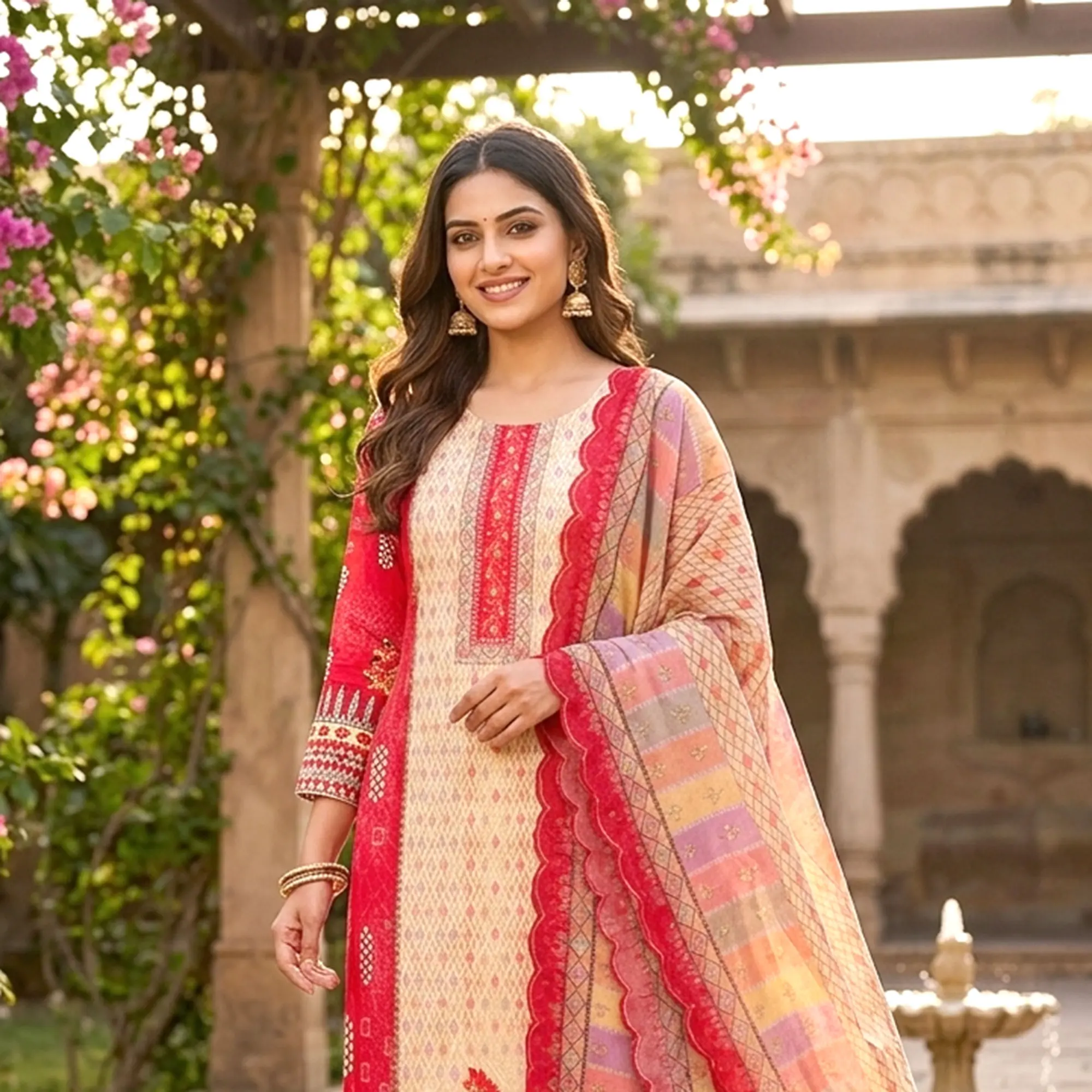 Classic Cotton Barish Digital Printed Salwar Kameez