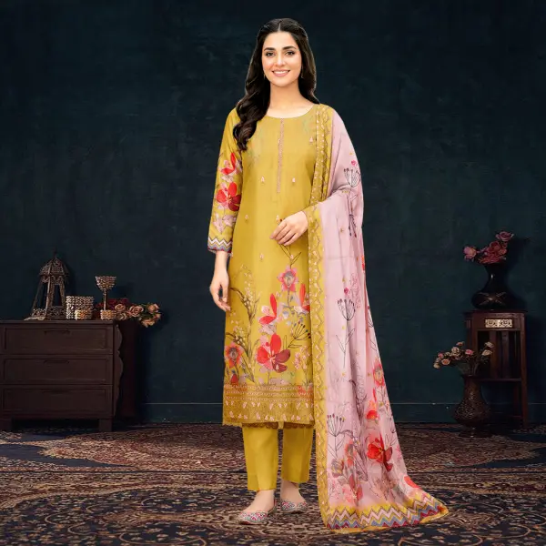 Fancy Work Salwar Kameez Boutique Digital Print