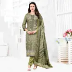 Laser Cut Untitched Salwar Kameez Digital Print