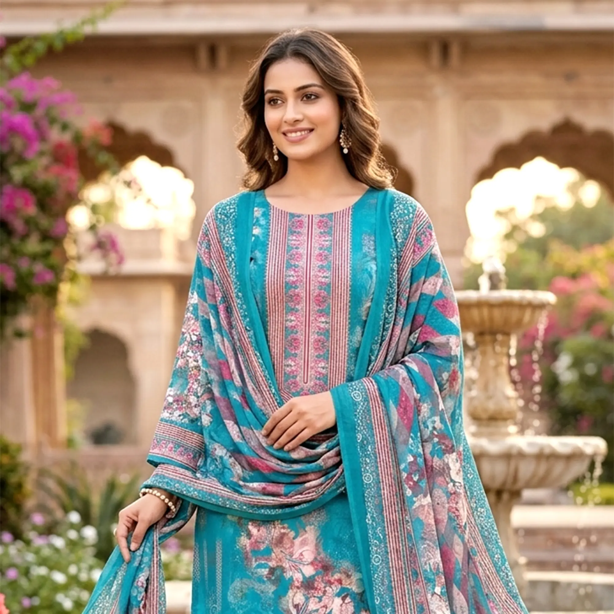 Mannat By Glossy Hit Design 100% Cotton Dress Materials